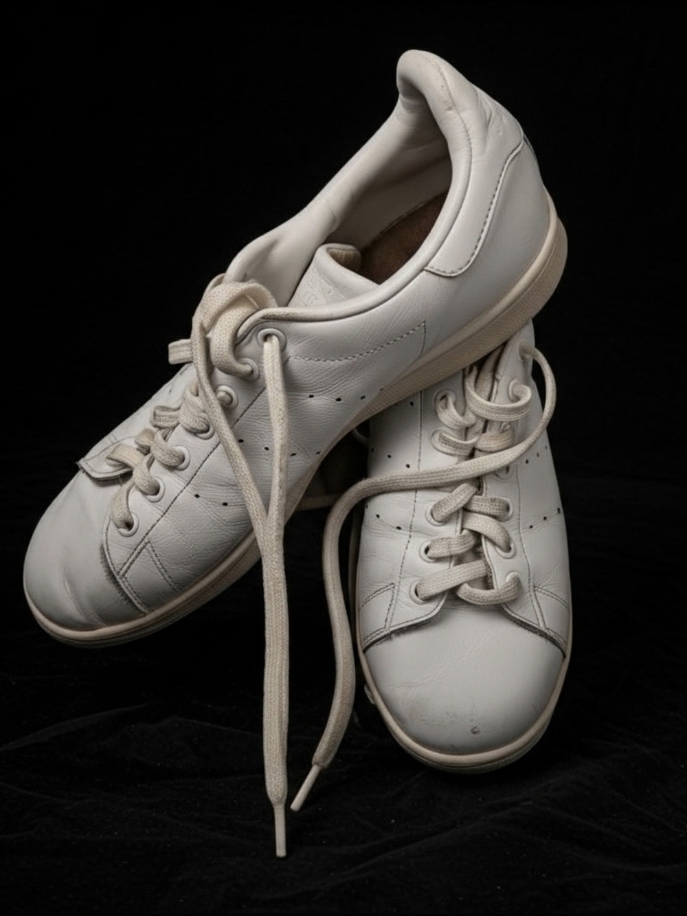 adidas Stan Smith Classic White Leather Lace-Up Sneakers